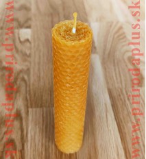 Včelí vosk -sviečka - ručne točená z medzistienky – 160x30 mm
